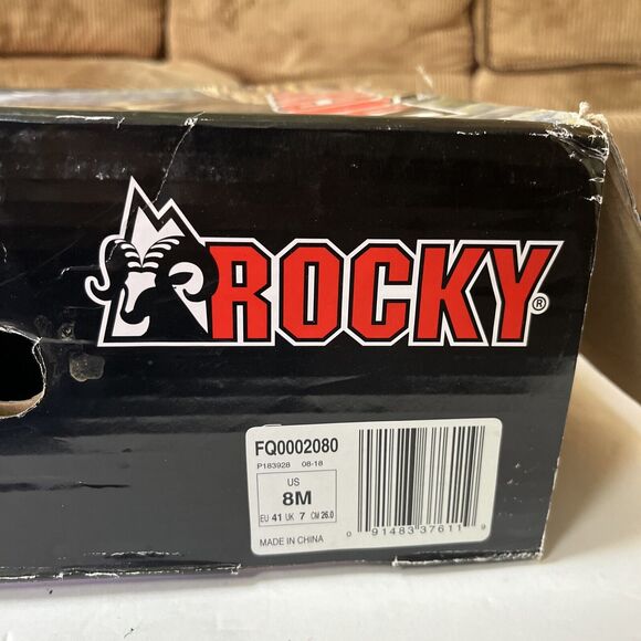 MENS ROCKY 2080 8” PORTLAND LACE-TO-TOE WATERPROOF BOOTS SIZE‎ 8M NIB - Picture 13 of 14